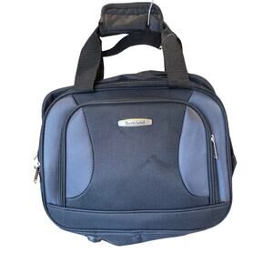 Rockland Black Gray Carry-On Travel Tote Bag Style F102 14x10.5x11.5 NWT